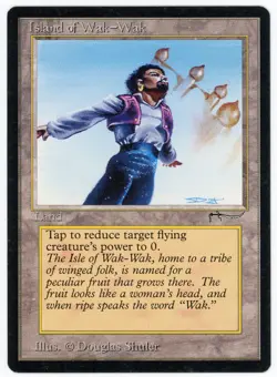 MTG Island of Wak-Wak, Arabian Nights, Lightly Played, English - Image 1