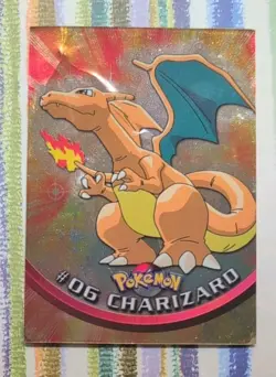 Charizard Foil Topps TV Animation Card Damaged Pokemon Card - Image 1