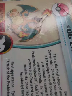 Charizard Foil Topps TV Animation Card Damaged Pokemon Card - Image 3