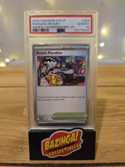 Pokemon TCG 2025 Paradise Resort SV-P Italian World Championships Promo ACE 10 - Image 1