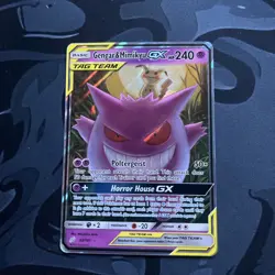 Pokemon TCG Gengar & Mimikyu GX Sun & Moon - Team Up 53/181 Holo Ultra Rare - Image 1