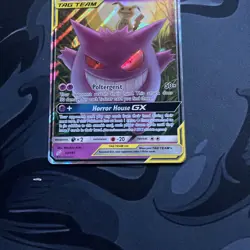 Pokemon TCG Gengar & Mimikyu GX Sun & Moon - Team Up 53/181 Holo Ultra Rare - Image 5