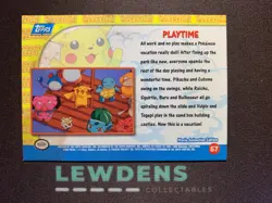 Playtime 57 1st Print HOLO RAINBOW Topps Pokemon Pikachu's Vacation DMG - Image 2