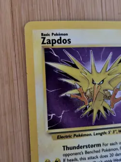 Zapdos 15/62 HOLO Fossil Set Rare Pokemon Card WOTC 1999 MP - Image 3