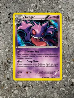 Pokemon TCG Cards Gengar 60/162 BREAKthrough Holo Rare EXC-NM - Image 1