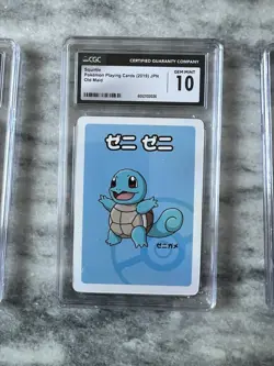 ✨✨ CGC 10 SQUIRTLE OLD MAID PLAYING CARDS 2019 JAPANESE POKEMON CARD - Image 1