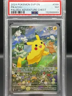 2024 Pokemon SVP en Pikachu Paldea Adventure Chest #088 Promo Card - Image 1