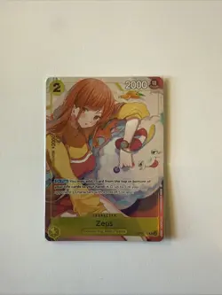 OP11-106 Zeus Rare English Promo Card One Piece Card Game TCG NM - Image 1