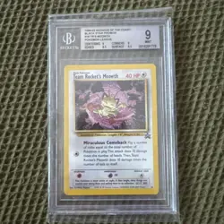 Pokemon Team Rocket's Meowth Promo Card #18 BGS 9 Mint - Image 1