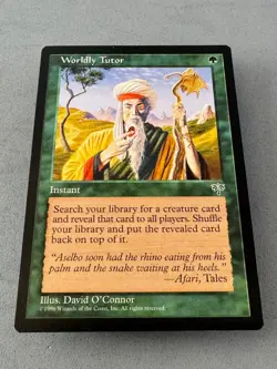 Worldly Tutor Mirage MTG—Lightly Played Near Mint—Vintage Magic the Gathering - Image 3