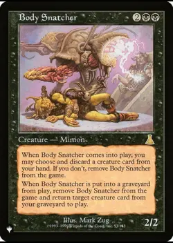 X 1 Body Snatcher NM The List 053 MTG Magic The Gathering - Image 1