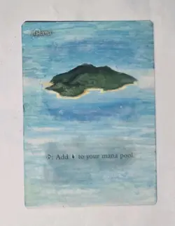 Magic_the_gathering Fourth Edition Island (B) ALTERED - Image 1