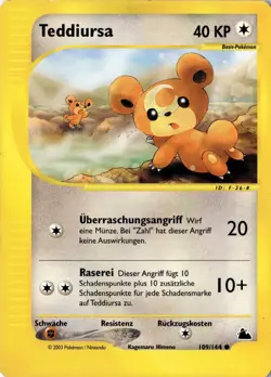 Teddiursa 109/144 - Skyridge - Pokemon - LP - Image 1