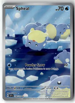 Spheal ⭐ 199/191 Holo Illustration Rare Surging Sparks 2024 Pokemon NM - Image 1