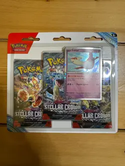 Pokemon Scarlet & Violet Stellar Crown Triple Pack Blister - New & Sealed - Image 1