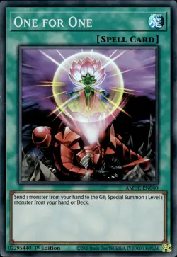 One For One - Super Rare 1st Edition AMDE-EN040 - NM - YuGiOh - Image 1
