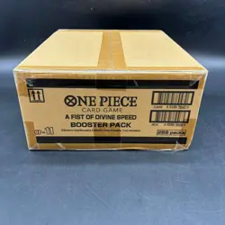 One Piece English OP-11 A Fist of Divine Speed Booster Box Case Sealed - Image 1