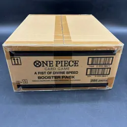 One Piece English OP-11 A Fist Of Divine Speed Booster Pack Box Case Sealed - Image 1