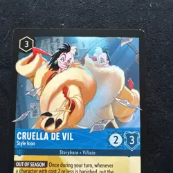 Cruella De Vil - Style Icon 143/204 Fabled Regular NM Disney Lorcana Fabled - Image 5
