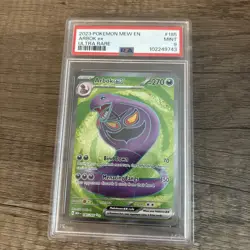Arbok EX Full Art Pokemon Card TCG Scarlet Violet 185/165 Holo Ultra Rare PSA 9 - Image 1
