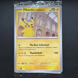 Pokemon TCG Promo Oversized Card - Pikachu at the Museum (Sealed) - UK - Image 1