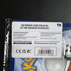 Pokemon TCG Promo Oversized Card - Pikachu at the Museum (Sealed) - UK - Image 3