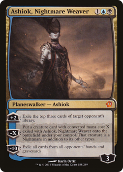 Magic MTG - Ashiok, Nightmare Weaver - Theros - MINT/NMINT - EN - FOIL - Image 1