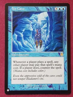 Magic The Gathering THE LIST ICE CAVE blue card MTG - Image 1