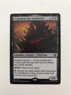 Asmodeus the Archfiend MTG Magic the Gathering Card NM Near Mint AFR - Image 1