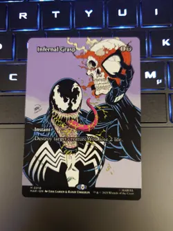 MTG: Spider-Man - Infernal Grasp (Borderless) Eternal-Legal Foil M 0018 - Image 1