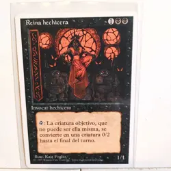 SORCERESS QUEEN (PORTUGUESE) --- MTG -- 4th. Ed. FOREIGN --- NM - Image 1