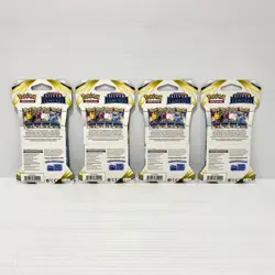 Silver Tempest 4x Sleeved Booster Blister Pack Art Set - Pokemon - Sealed - Image 2