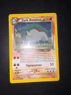 Carta Pokemon Dark Donphan 3/105 Neo Destiny Rara Holo Wizards ITA Good+ - Image 1