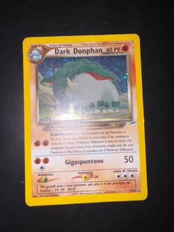 Carta Pokemon Dark Donphan 3/105 Neo Destiny Rara Holo Wizards ITA Good+ - Image 2
