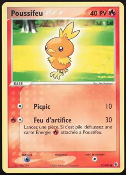 Carte Pokemon Poussifeu 73/109 Rubis & Saphir Francais - Image 1