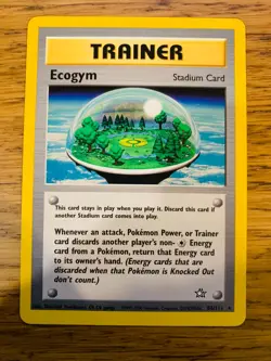 Ecogym (84/111) Rare Neo Genesis Set Pokemon Card! FREE P&P! - Image 2
