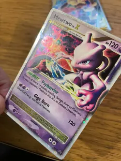 LP! Mewtwo LV.X DP28 Diamond & Pearl Black Star Promo Holo Pokemon Card! - Image 4