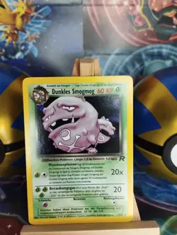 Pokemon Karte Dunkles Smogmog 14/82 Team Rocket Dark Weezing WOTC Holo PSA DE EX - Image 1