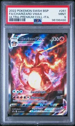 POKEMON TRIS CHARIZARD V CHARIZARD VMAX CHARIZARD VSTAR ULTRA PREMIUM PSA 9 ITA - Image 4