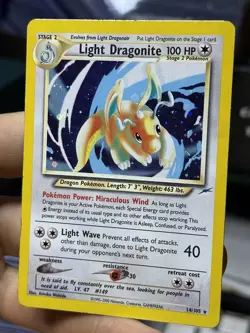 Light Dragonite 14/105 2000 Neo Destiny 2000 Holo Rare WOTC Pokemon Card TCG - Image 4