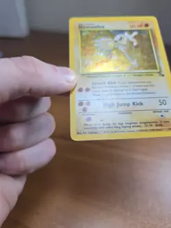 MP - Pokemon TCG Fossil Set Hitmonlee Holo Card 7/62 WoTC - Image 5