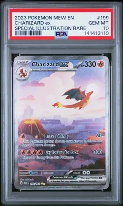 Pokemon Card Charizard EX 199/165 SIR PSA 10 Pokemon 151 *1 - Image 1