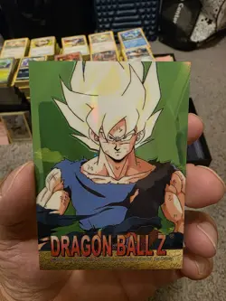 2000 Dragon Ball Z Holo Chrome Goku Purple Chase S-04 Card - Image 1