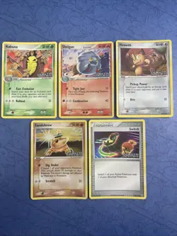 Pokemon TCG EX Delta Species Rare Stamped Reverse Holo Bundle Lot 5 Cards - NM - Image 1