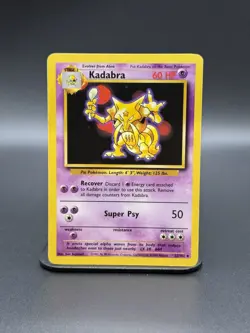 Kadabra 032/102 Base Set Regular (LP) VINTAGE POKEMON CARDS - Image 1