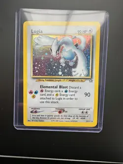 Lugia Neo Genesis Holo Card 9/111 Unlimited Rare, LP/NM Condition, Pokemon TCG - Image 3