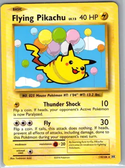 Flying Pikachu 110/108 Non Holo XY - Evolutions - Pokemon Card - NM - Image 1
