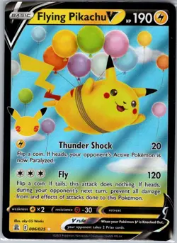 Flying Pikachu V 006/025 Celebrations - Pokemon Card - NM - Image 1