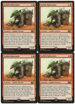 MTG Goblin Kaboomist x4 Magic 2015 M15 Rare NM/LP Playset - Image 1