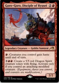 Goro-Goro, Disciple of Ryusei R Kamigawa: Neon Dynasty 145 NM MTG x1 - Image 1